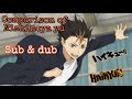 Comparison of Nishinoya Yū’s Sub & Dub | Haikyuu!