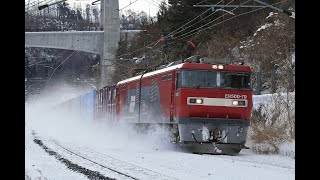 青い森鉄道 EH500形3063レ 目時～三戸 2021年1月20日