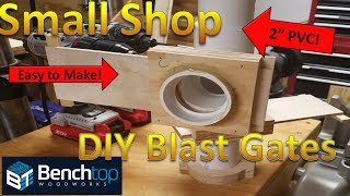 Shop Vac Blast Gates EASY DIY! / FREE PLANS! // EP26