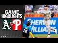 A's vs. Phillies Game Highlights (7/12/24) | MLB Highlights