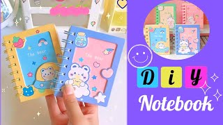 Kawaii mini notebook / easy craft ideas / how to make / paper craft / handmade paper craft