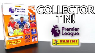 COLLECTOR'S TIN! | PANINI PREMIER LEAGUE 2023 STICKER COLLECTION | 10 PACKET STICKER TIN OPENING!