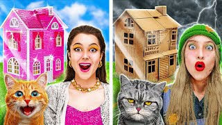 HOW TO MAKE HOUSE WITH CARDBOARD 💝 Genius Hacks and Gadgets Every Pet Owner Needs by 123GO