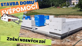 Zdění nosných zdí - Stavba domu svépomocí - Epizoda 6