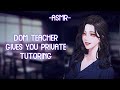 [ASMR] [ROLEPLAY] dom teacher gives you private tutoring (binaural/F4A)