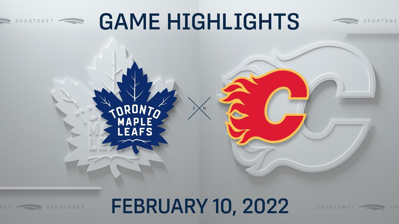 NHL Highlights | Maple Leafs Vs. Flames - Feb. 10, 2022 - YouTube