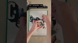 cómo hacer un collage mixto #collageart #arttutorial #shorts