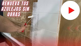 LO MAS FÁCIL ‼️ para renovar tu baño y/o cocina con pintura para azulejos