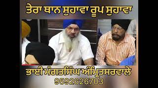 ਤੇਰਾ ਥਾਨ ਸੁਹਾਵਾ ਰੂਪ ਸੁਹਾਵਾ Bhai mangat singh Amritsar vale #kirtan #hkrlive #amritbani