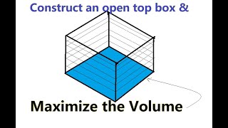 A well explained optimization (maximum) sample problem part 1 - Calculus 1