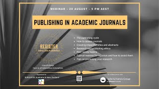 Webinar: Publishing in Academic Journals