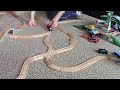 thomas and friends wooden railway introducing hugo and playtime playing with trains