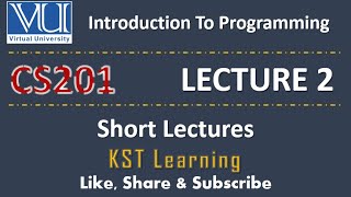 CS201 Short Lecture - 02 | VU Short Lecture | Introduction to Programming in (Urdu / Hindi)