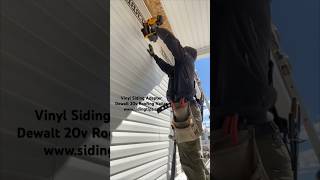 Installing vinyl siding quickly and easily