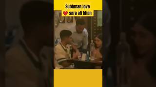 shubhman gill love with Sara Ali khan
