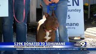 Southern Oregon Humane Society receives large donation