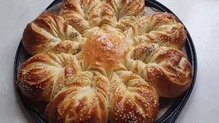 How to make star bread/jinsi ya kupika andazi la nyota