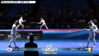 Moscow 2015 WE WorldChampionships T16 01 blue Dinu L ROU vs Choi I KOR