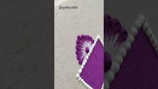 Navratri Purple Colour Rangoli #shortvideo #shorts #youtubeshorts #rangoli #durgapuja #trending