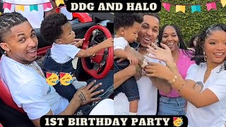 DDG Surprise Halo with a Car 🥳 First Birthday🥳 Halle Gets Excited 😊❤️