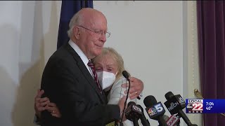 "It is time to put down the gavel," Vermont's longest-serving senator Patrick Leahy announces plans