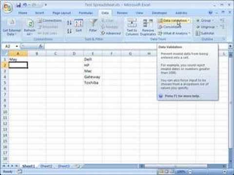 Create drop-down menus in Excel Create drop-down menus in Excel