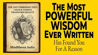 THIS 1947 FORBIDDEN BOOK religions hide — How to control energy and transform reality (full details)