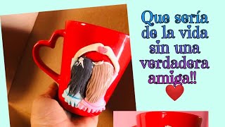 Taza decorada