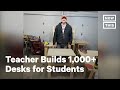 Teacher Builds 1,000 Desks for Students in Remote Learning