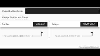 Manage Buddies \u0026 Groups