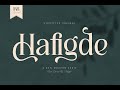 Hafigde A New Modern Serif Font