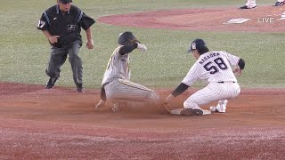 阪神タイガース 高寺望夢 プロ初盗塁 2022/9/28 ヤクルト vs. 阪神 24回戦 ＠神宮