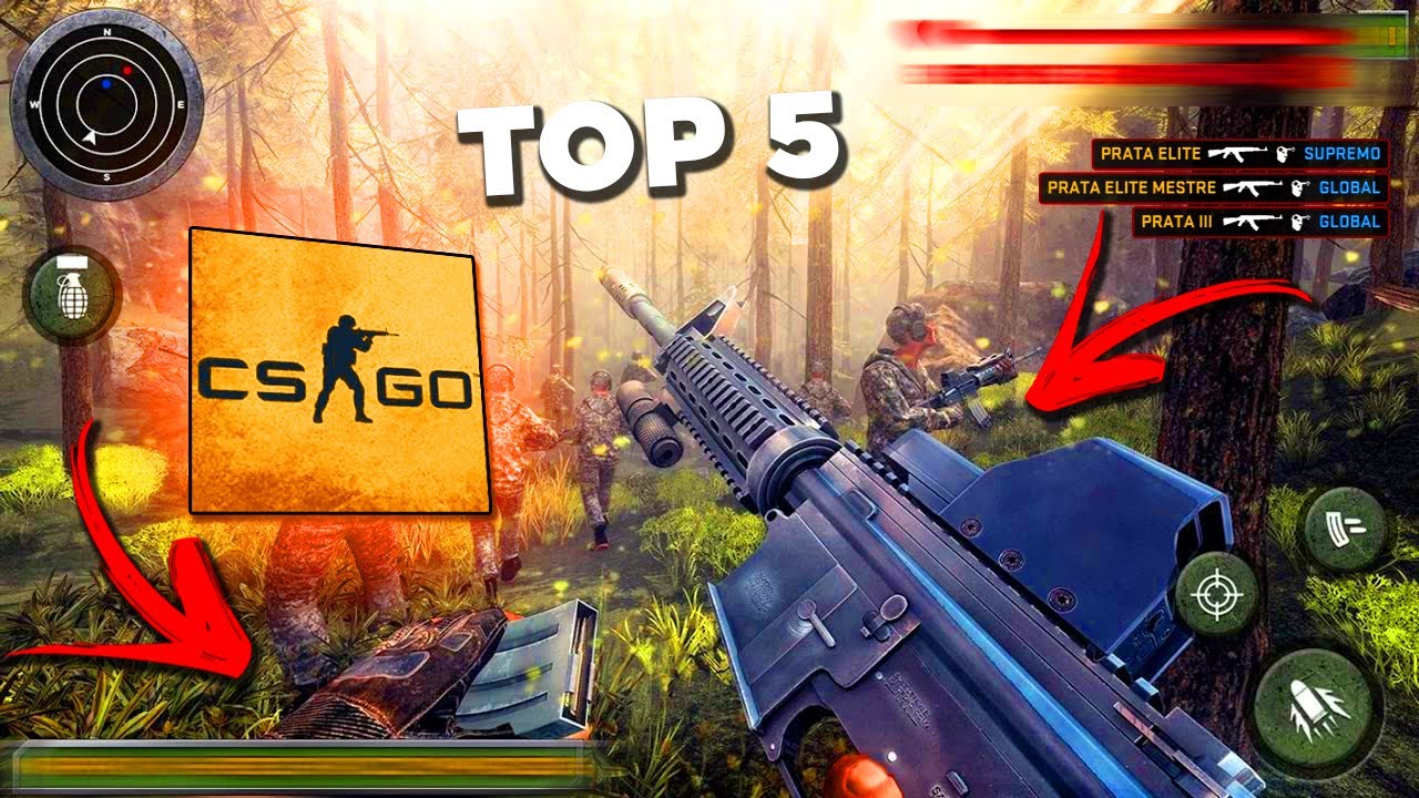 TOP 3 MELHORES Jogos De TIROS REALISTA E LEVE ESTILO CS:GO De GRAÇA ...