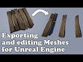 Easily export Unreal Engine meshes and edit them in Blender