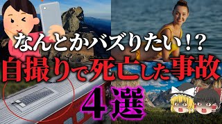 【ゆっくり解説】なんとかバズりたくて必死になり過ぎて…「自撮りで死亡した事故4選」