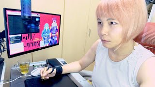 【女子漫画家】作業してる様をただ写す無音動画【ライブ配信】