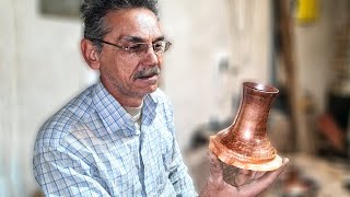 Dance of Hands and Copper to Arabic Coffee Pot