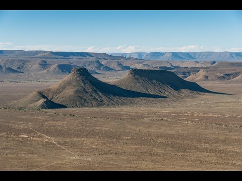 How does the Karoo landscape form?