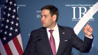 Senator Rubio at IRI Freedom Dinner: Free Societies Need to Stand Up for What We Believe In