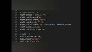 Ping Pong Game using Turtle in Python