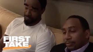 Stephen A. finally meets his match, twin brother Cleveland A. Smith (Jamie Foxx) | First Take | ESPN