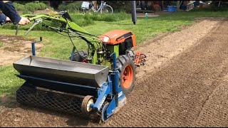 MOTOCULTOR AGRIA 7714 | SOWING With GAMO Power Harrow | Lombardini MOTOCULTEUR!!