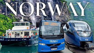 3 DAYS Thru NORWAY by Boat, Bus, & Train! ⛴ 🚎 🚆