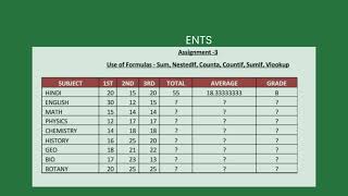 Assignment 3 - Let’s solve Assignment 3 from 50 ms excel assignments