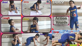 kids vocabulary action verbs | Action words for kids | Learn english for kids | Educational video