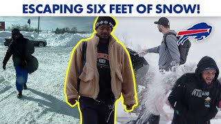 Buffalo Bills Escaping Over Six Feet Of Snow In Buffalo Blizzard! | Exclusive Look