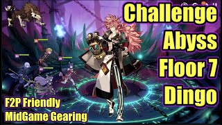 Epic Seven - Abyss Challenge Mode - Floor 7: Dingo - f2p friendly Mid Game builds - Easy Clear