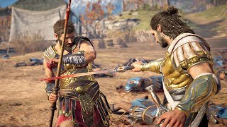 Assassin's Creed Odyssey - Deimos vs Brasidas Spartan Cutscene & Kleon Boss Fight