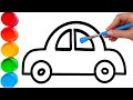 Drawing & Coloring Toy Cars! Super Simple Steps!