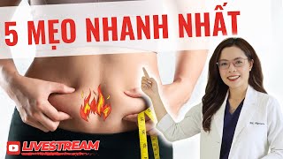 5 Mẹo để đốt cháy mỡ bụng nhanh nhất